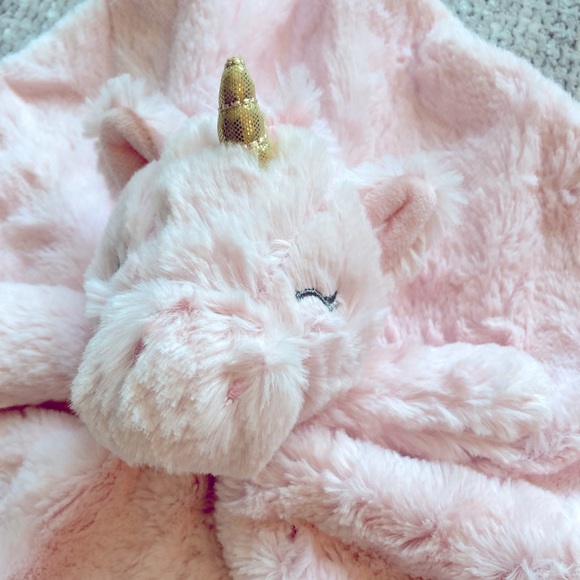 KLuxe Baby Security Blanket Unicorn Sleep Lovey Toy Soft Rattle Cuddle Horse - Picture 3 of 5